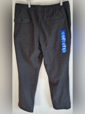 O'Neill Venture Hybrid Elastic Waist Mens Pants Sz LX32 Heather Grey Casual NWOT